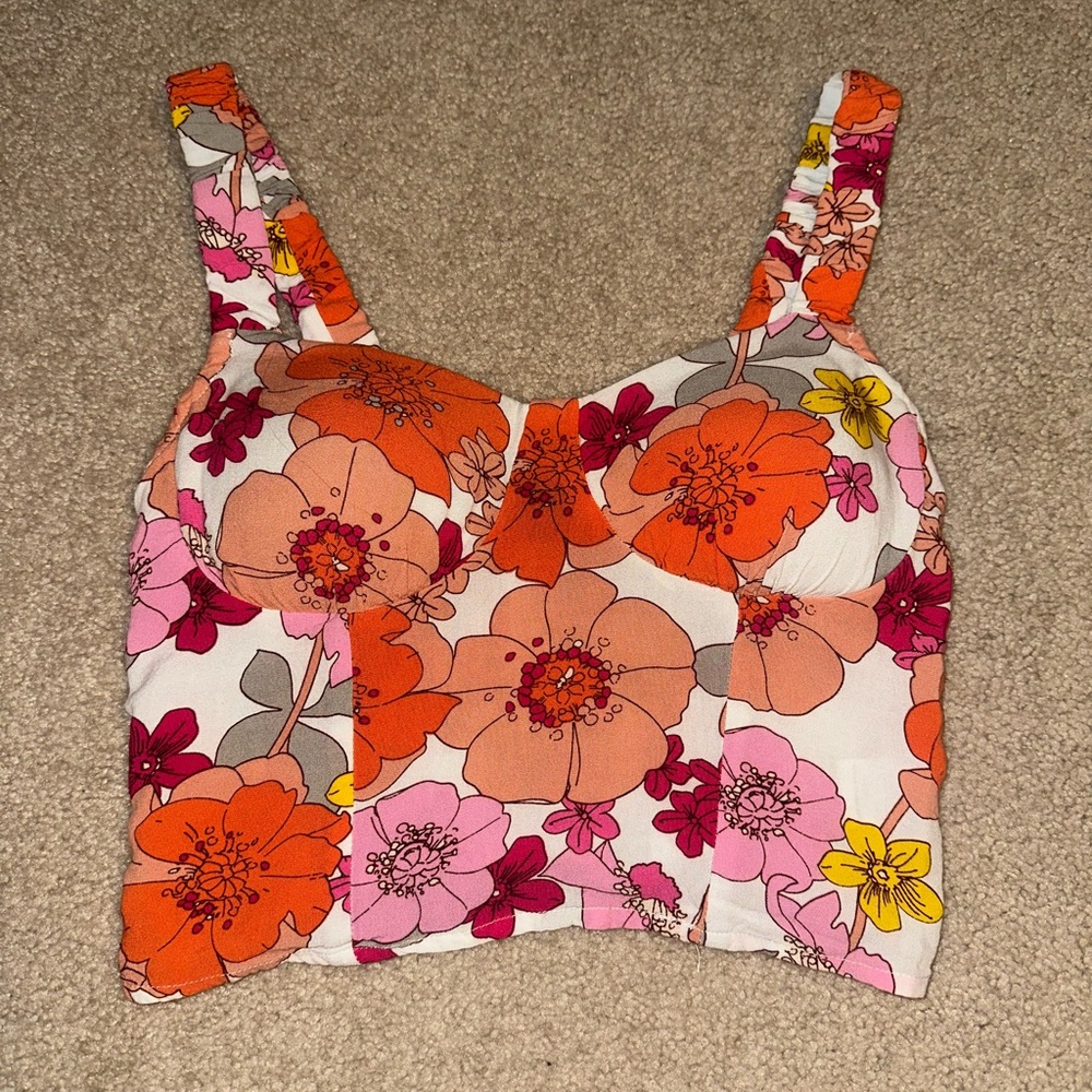 Floral crop top